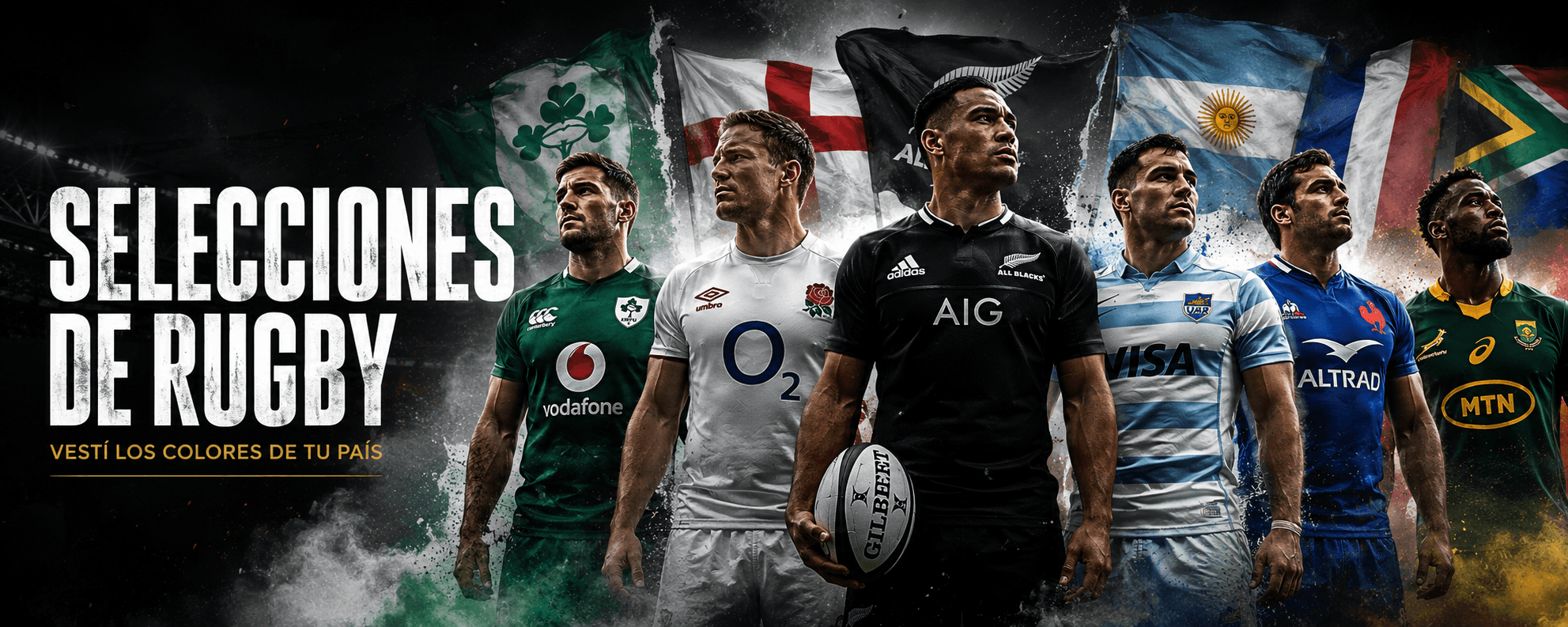 Camisetas oficiales
de rugby